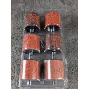 Stampin Up Stampin Around Lot 14 Wheels‎ 3 Handles 4 Inks Scrapbook Rubber Stamp